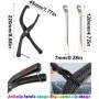 Vélo Pinces à Pneu,Pince À Pneu De Vélo,Portable Outil de Démontage de Pneu de Vélo,Pince Demonte Pneu Velo Pince,Livré avec 2 D