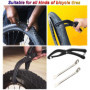 Vélo Pinces à Pneu,Pince À Pneu De Vélo,Portable Outil de Démontage de Pneu de Vélo,Pince Demonte Pneu Velo Pince,Livré avec 2 D