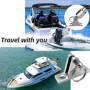 HJYDGJ Lot de 2 charnières pivotantes pour bateau en acier inoxydable - Pour bateau, baldaquin, pont pivotant