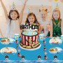 ZOOMPIL Pirate Anniversaire Vaisselle, Pirate Party Vaisselle pour 16 Invités, avec Bannières Assiettes Serviettes Nappes, Fête 