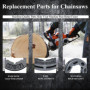 Haishine 5Pcs Pignon Rim 3/8 "Pas 7 Dent 19mm pour Stihl MS360 MS310 Husqvarna 154 254 50 51 55 Tronçonneuse # 18720 Pièces De R