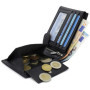 Portefeuille pour Homme Fa.Volmer ® en Cuir véritable au Format Paysage Classique | Noir | Protection RFID | Coffret Cadeau | Mo