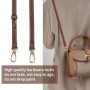 Bandoulière en Cuir pour Longchamp Mini Sacs, Remplacement en Cuir Véritable sans Perforation pour Le Mini Bag, Petit Sac a Main