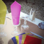 WSAMJIN Serviettes en Papier Colorées, 120 pièces Serviettes de Mariage, Serviettes Cocktail Boissons Serviettes en Papier à 2 P