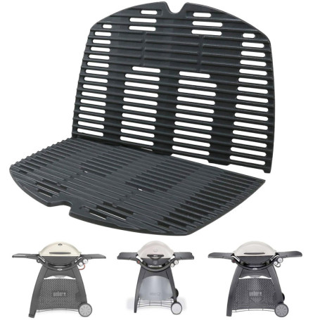Nordic Bbq Store Lot de 2 grilles de cuisson en fonte pour Weber Q3200 Q3100 Q3000 Q320 Q300 57060001 586002 426001 56010049