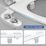 Toilette Japonaise - Bidet toilette WC Bidet Pulvérisateur Bidet Abattant WC double buses rétractables autonettoyantes - Nettoya