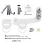 Toilette Japonaise - Bidet toilette WC Bidet Pulvérisateur Bidet Abattant WC double buses rétractables autonettoyantes - Nettoya