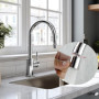 Pivotant Embout Robinet Cuisine,360°Aérateur de Robinet Aérateur Robinet Pivotant Embout de Robinet Réglable à Deux Modes pour R