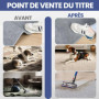 Gicctyble 4 Pièces Patins Antidérapants pour Tapis, Fixation Forte avec Technologie sous Vide – Réutilisables, Ultra-Fins et Inv