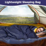 Drap de Sac de Couchage de Voyage, Sac de Couchage Compact, Sac à Viande de Couchage Idéal pour Randonnée, Camping Et Séjours en