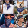HOMIKLSA Foulard carré,Bandanas pour Hommes et Femmes, Pack de 12 Foulards Paisley, Bandanas Style Cowboy pour Mode et Accessoir