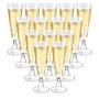 Behiruch 50 Pièces Flûtes à Champagne Transparent, Verres à Champagne en Plastique Élégantes Reutilisables, 160ml Gobelet Verre 