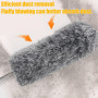 Plumeau télescopique Lavable, plumeau Long Extensible 2,5 m, plumeau poussiere, Toiles d'araignées, Hauts plafonds, Ventilateur 