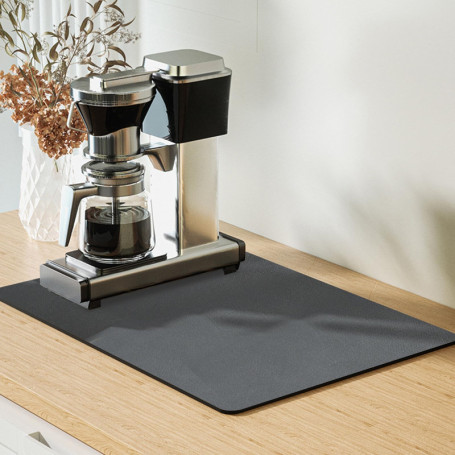 Tapis en Silicone pour Machine à Café - Tapis Antidérapant et Imperméable (30x40 cm) pour Électroménagers, Idéal comme Tapis Égo