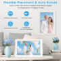 Cadre Photo numérique WLAN HD 1280 * 800 IPS de 10,1 Pouces avec écran Tactile Cadre Photo électronique avec mémoire de 32 Go, R