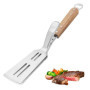 NEXROLA Spatule de Barbecue en Acier Inoxydable, 2 en 1 Pince Barbecue et Spatule, Pince à Steak, Outil de Barbecue Multifonctio
