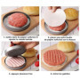 Wixovo Presse à Burger 12cm, Presse a Steak Haché, Moule Steak Haché, Presse à Hamburger en Acier Inoxydable pour Cuisine et BBQ