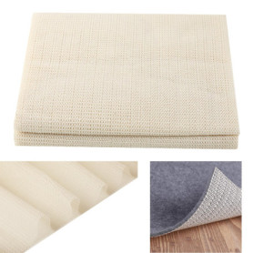 200x200cm Anti Derapant Tapis Ajustable – sous Tapis Antidérapant pour Sols Durs – Tapis Anti Derapan Respirant (Blanc)