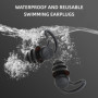 Bouchons d'oreilles de natation pour adultes,4 paires de bouchons en silicone souple,imperméables et réutilisables,protection de