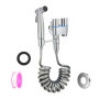 Douchette WC Bidet Toilette – Kit Douchette WC Haute Pression avec Robinet 2 Sorties et Tuyau 1,5M, Économie d’eau, Pommeau Ergo