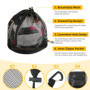 Sacs Basketball 16L - Sac Ballon de Basket - Filet Pliable avec Poche Zippée et Mousqueton - Sac de Transport pour Basketball, F