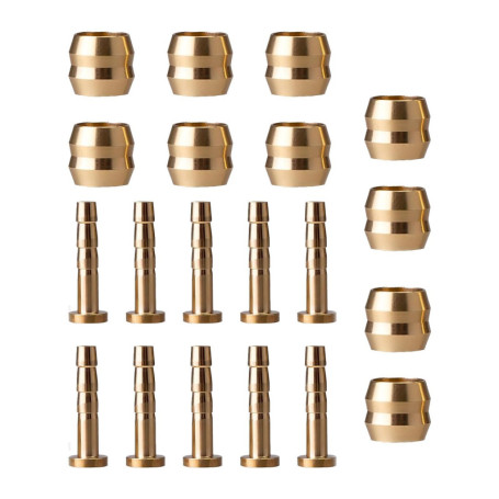 10 sets Olive et raccord pour frein hydraulique vélo, compatible BH90, kit de réparation durite frein à disque, insert connecteu