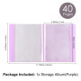 Briartw Album A6 pour ranger des autocollants et des photos avec 40 pages, matériau PP, poches intérieures transparentes, compac