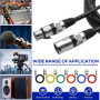 6 Pack Cable XLR, Câble Microphone XLR Male Femelle Symétrique DMX Plug Audio Connector 3 Pin Pour Les Enregistrement Studio (2M