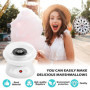 Machine à Barbe à Papa, Barbe à Papa Appareil 450w, Cotton Candy Machine pour Sucre Ou Bonbons Durs Avec Accessoires Facile à Ne