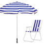 BORDEAG Pied Parasol, Support De Parasol Extérieu, Support De Parasol Réglable, Support Parasol Metal Réglable avec 3 Anneaux De