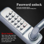 Smandy Verrouillage de Code, Serrure de Porte sans clé en Alliage de Zinc à 1 à 11 Chiffres Serrure à Code à Combinaison Pratiqu