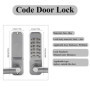 Smandy Verrouillage de Code, Serrure de Porte sans clé en Alliage de Zinc à 1 à 11 Chiffres Serrure à Code à Combinaison Pratiqu