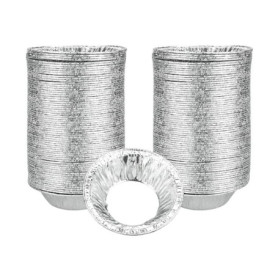 200 Pièces Gâteau de papier D'aluminium Jetable, Plat à Tarte Jetable, Gobelets Jetables en Aluminium, Pour les Crêpes, Four mic