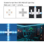 ENQIMAOYI Lot de 45 connecteurs de bande LED pour bande lumineuse 4 broches 8 mm Connecteurs sans soudure en forme de T, L et X 