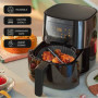 mongtsamz Moule Silicone Air Fryer, 2 Pièces Rond Accessoires Air Fryer Réutilisable Moule Air Fryer Plat Silicone Air Fryer pou