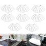 Lot de 8 housses en microfibre pour nettoyeur vapeur - Pour buse manuelle - En tissu éponge - Outil à main classique et conforta
