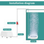 Pierre à air d'aquarium Nano Bulleur Aquarium Silencieux Diffuseur d'air pour Aquariophilie pour Aquarium et étang (50 mm)