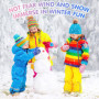 Rhino Valley Gants de Ski pour Enfants, Moufles de Neige Imperméables pour Enfants, Moufles d'hiver avec Bande Ajustable, Gants 