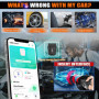 Scanner OBD2 amélioré Lecteur de Code de Voiture sans Fil avec Bluetooth 5.4 détection Automatique du Moteur, Mini Outil de Diag