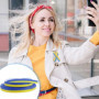 1 rouleau de ruban jaune et bleu de 4,6 m, ruban de couleur drapeau ukrainien, idéal pour la fabrication de rubans en tissu, gar