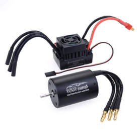 DollaTek étanche 3650 3900KV Moteur brushless avec 60A ESC Pour jouet de camion de voiture RC 1/10