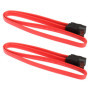 MEIRIYFA Câble d'extension SATA 7 broches mâle vers SATA femelle, 2 câbles d'extension de données SATA 7 broches – 50 cm