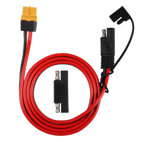 MEIRIYFA Câble d'extension adaptateur SAE vers XT60, câble XT-60 femelle vers SAE avec 12 AWG pour station d'alimentation de gén