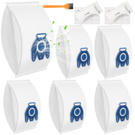 FERRGIA Lot de 6 Sac Aspirateur Compatibles avec Miele Hyclean GN Aspirateurs Classic C1,Complete C2,Complete C3,S2,S5,S6,S8,S80