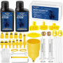 RDDAIPE Kit Purge Frein pour Shimano, Tektro, Magura Hydraulic Disc Brakes, Kit Frein Hydraulique VTT MTB, Kit de Purge de Frein