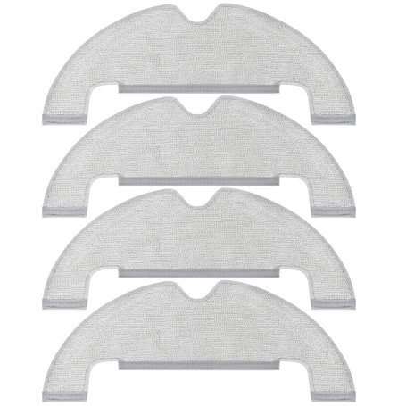 Lot de 4 chiffons de rechange pour aspirateur robot Dreame Bot Z10 Pro L10 Plus