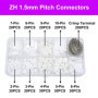 Kit de connecteurs ZH 1,5 mm et de bornes à sertir compatibles avec le connecteur JST ZH 1,5 2/3/4/5/6/7/8/9/10 broches