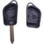 ANGOFIZ Coque Clé Télécommande Compatible avec Citroen Berlingo Picasso Saxo Xsara Peugeot Partner Lame Vierge + 2 Boutons Pouss