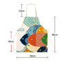 Cisixin Cartoon Motif Tablier Toile en Coton, Tablier de Cuisine pour Fille et Femme