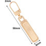Lot de 4 tirettes de fermeture éclair de rechange dorées détachables pour vestes, vêtements, sacs à main, jeans, bottes, fixatio